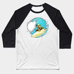 Tiger surfing Baseball T-Shirt